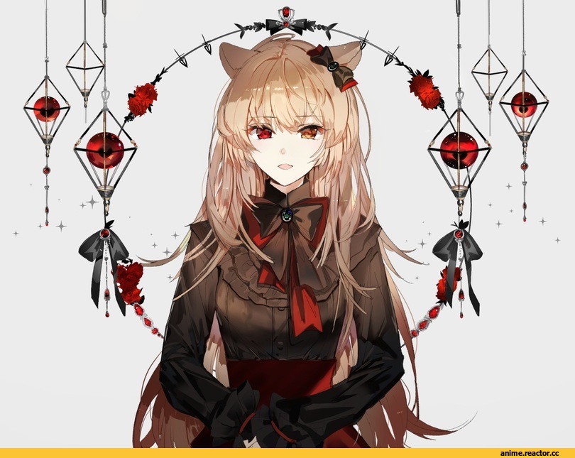 Anime Art, naru (ul), AO, Animal Ears, арт девушка, art, Anime