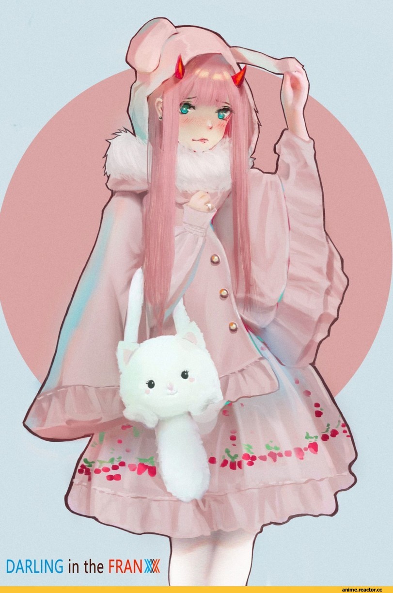 Zero Two (Darling in the Franxx), Darling In The Franxx, yezi Feng, Anime Art, artist, art барышня, art, Anime