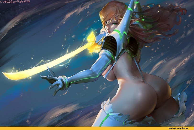 CuteSexyRobutts, artist, art барышня, art, elf, crossdress, Kill la Kill, oshiri, Anime Ero, Anime