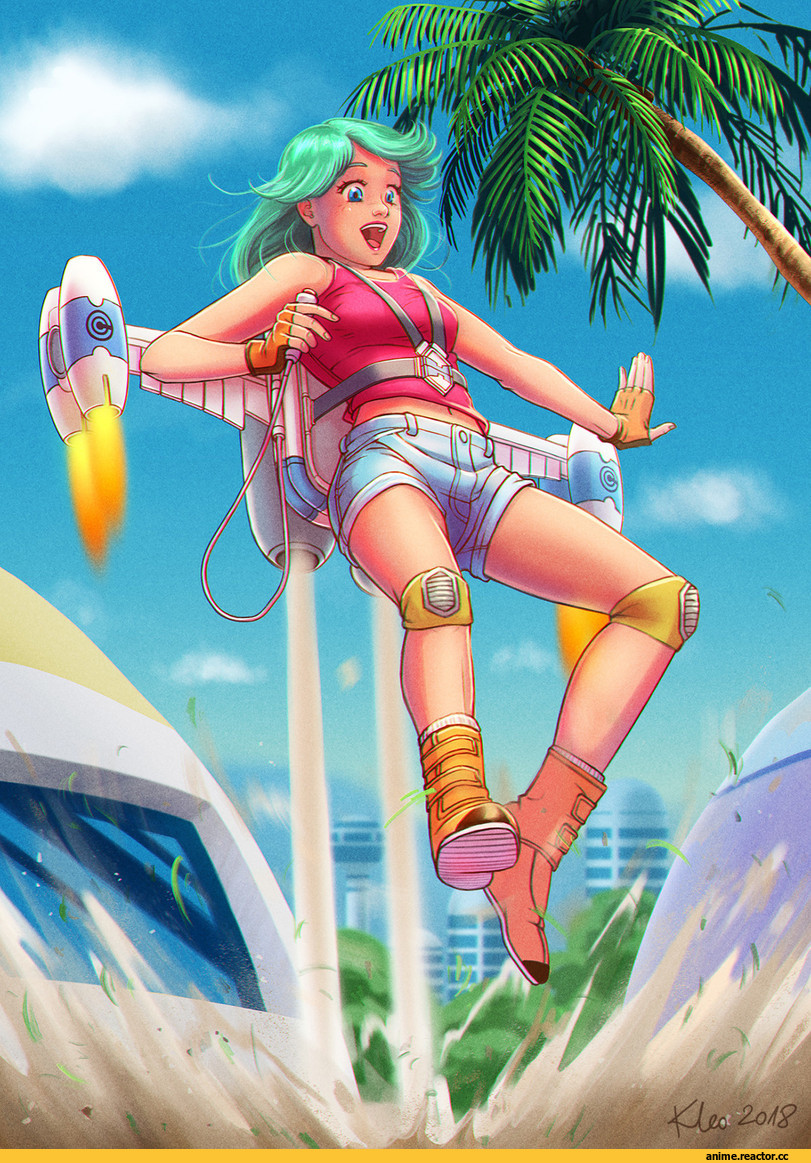 art девушка, art, Daria Kielczynska, Bulma, Dragon Ball, Anime