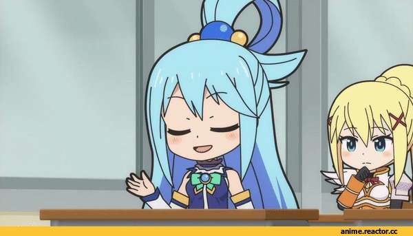 Isekai Quartet, KonoSuba, Megumin, Aqua (KonoSuba), Darkness (KonoSuba), Anime Гифки, Anime