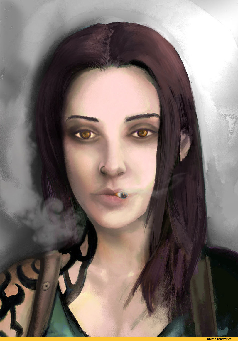 Revy, сделал сам, арт барышня, арт клуб, фэндомы, artist, мой арт, Fan-art, digital art, нарисовал сам, Anime, Black Lagoon, art, realistic art, Glabrex