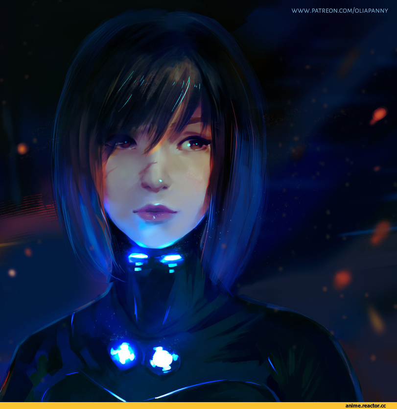 Gantz, fanart, арт девушка, Арт-клуб, арты, digital art, портрет, персонаж, личное сделал сам, нарисовал сам, Anime, art, фэндомы, Anzu Yamasaki, мой арт