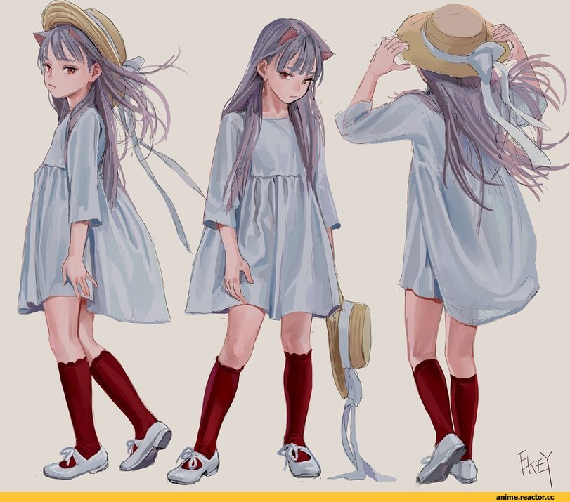 арт барышня, art, FKEY, Anime Art, Anime