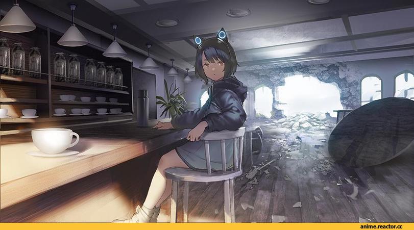 Anime Art, Anime Original, арт барышня, art, m_o_g_m_o_g_555, Animal Ears, Anime