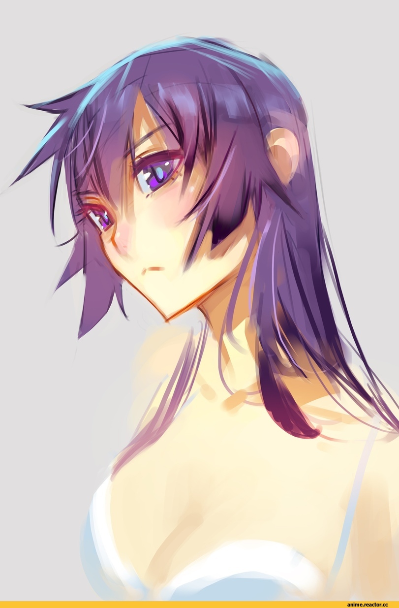 Anime Art, Fan-art, Bakemonogatari, Senjougahara Hitagi, нарисовал сам, арт барышня, art, Арт-клуб, фэндомы, sketch, Anime