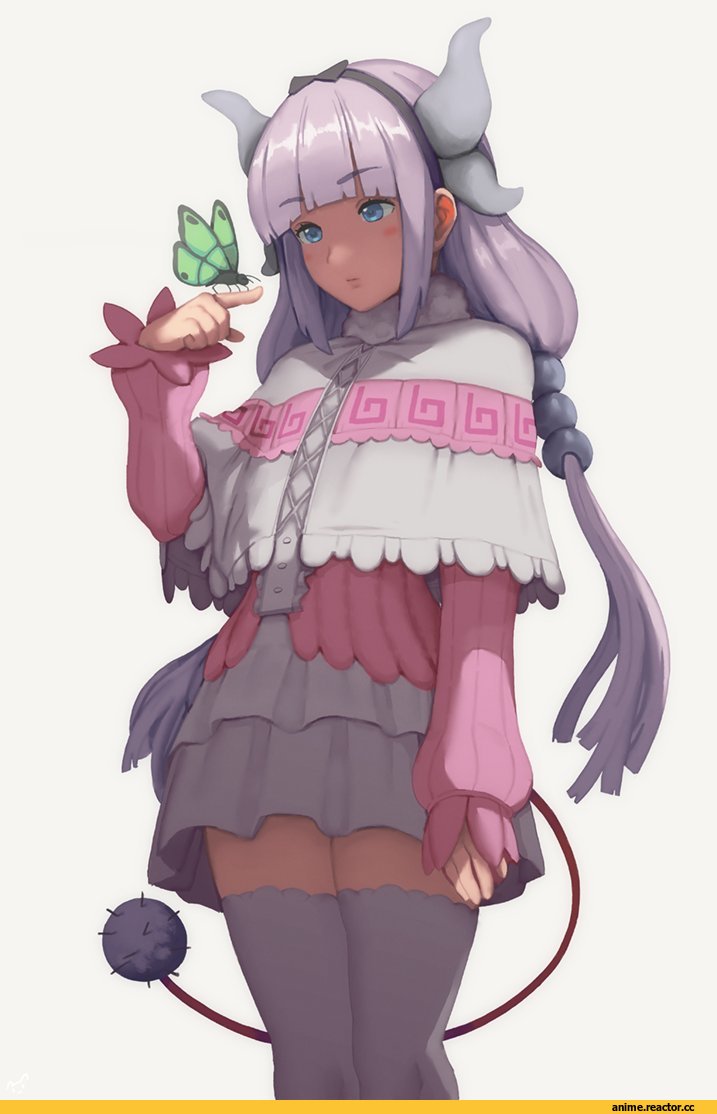 фэндомы, Anime Art, art барышня, art, Kobayashi-san Chi no Maid Dragon, Kanna Kamui, mynare, Anime