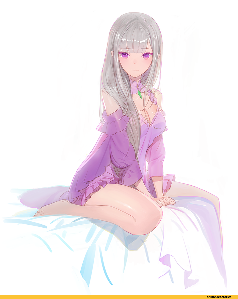 Emilia (re zero), Re Zero Kara Hajimeru Isekai Seikatsu, blush scarlet, Anime