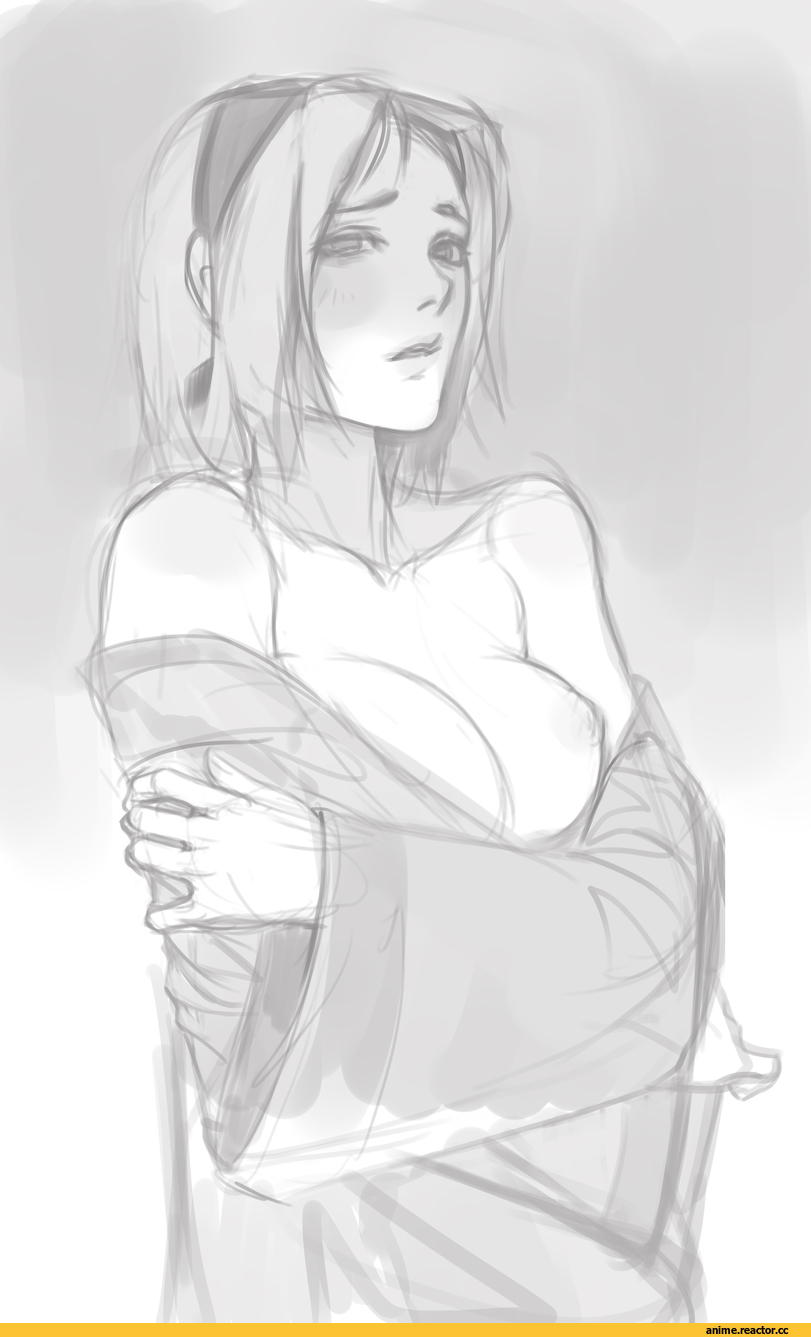art, Anime Art, artist, Anime Ero, Naruto, Sakura Haruna, нарисовал сам, арт барышня, VALVe_man, sketch, Anime