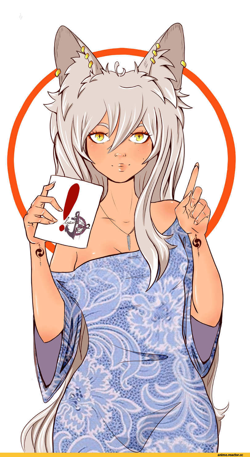 красивые картинки, art, девушка с ушками, арт девушка, Anime