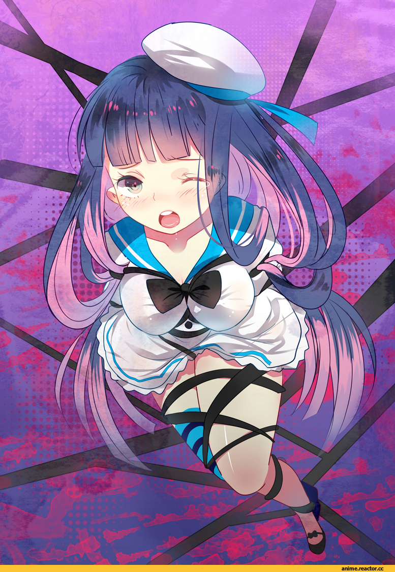 art барышня, art, Panty & Stocking with Garterbelt, Stocking (PSG), связывание, domotolain, Anime