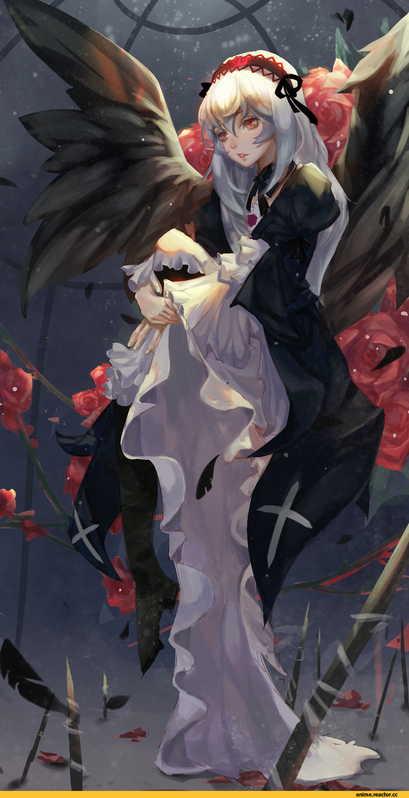 art барышня, art, Rozen Maiden, Suigintou, joan82610, Anime
