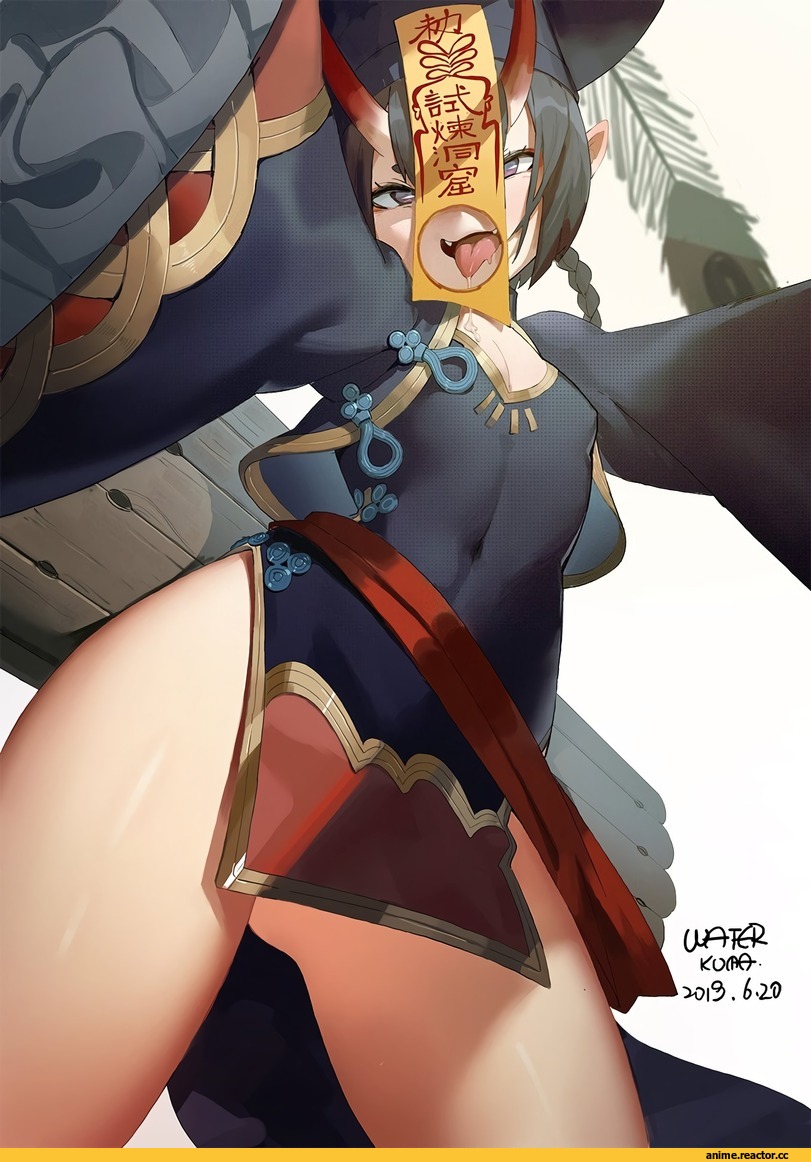 waterkuma, Monster Girl, арт барышня, art, Jiangshi (Monster Girl), Shuten Douji (Fate/grand order), Fate/Grand Order, Fate (series), Anime