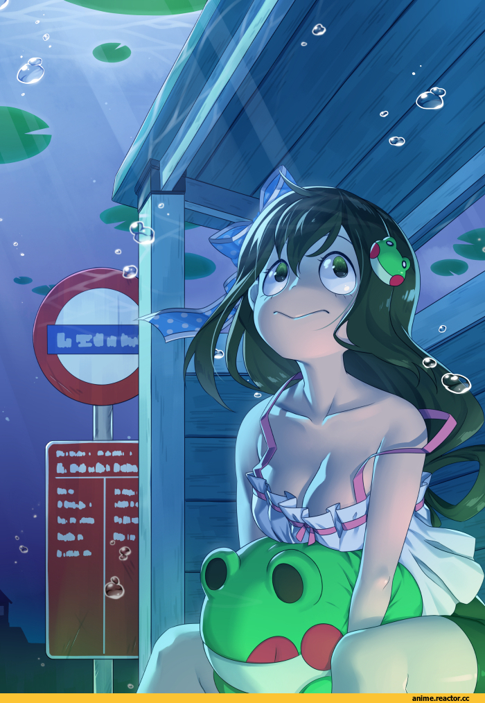art барышня, art, Boku no Hero Academia, Asui Tsuyu, waha (artist), Anime
