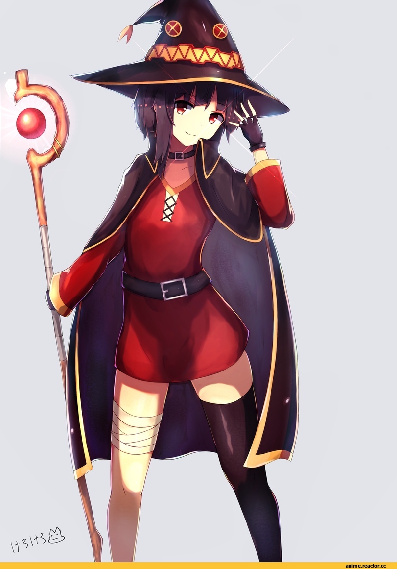 art барышня, art, KonoSuba, Megumin, ssautwoarkio (artist), Anime Art, artist, Anime