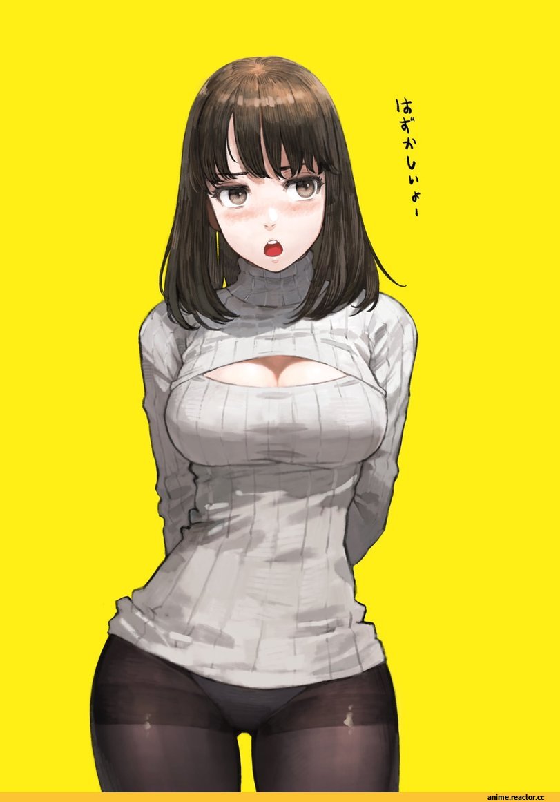 art барышня, art, Navigavi, artist, Virgin Killer Sweater, Open-Chest Sweater, Anime