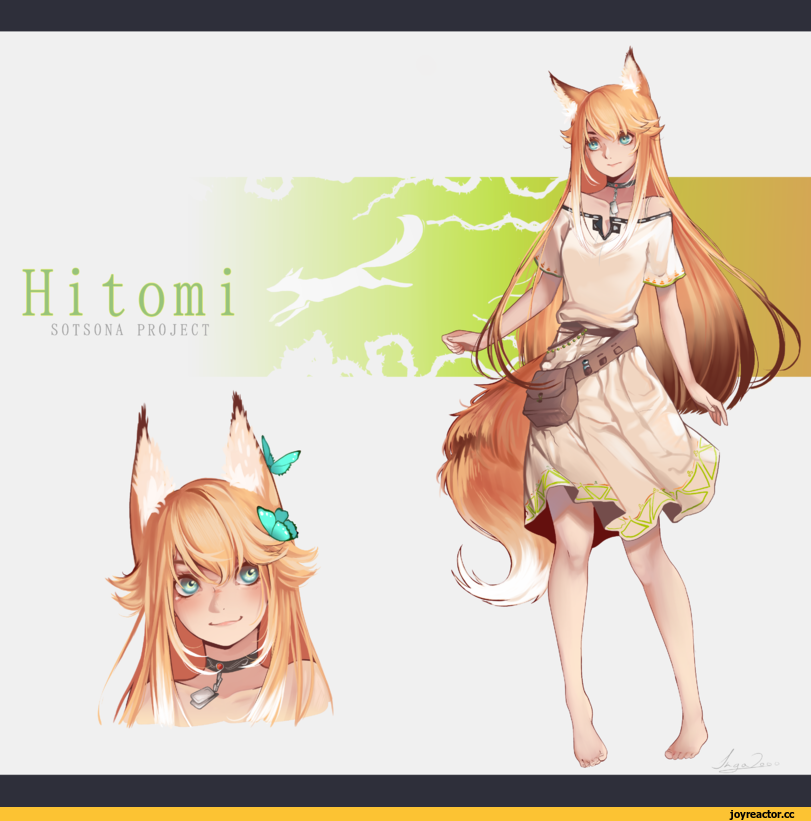 Anime Art, Anime Original, concept art, Kitsune, visual novel, Art vn, art девушка, art, Ru VN, Sotsona, Anime, Animal Ears, artist, Визуальные новеллы, фэндомы