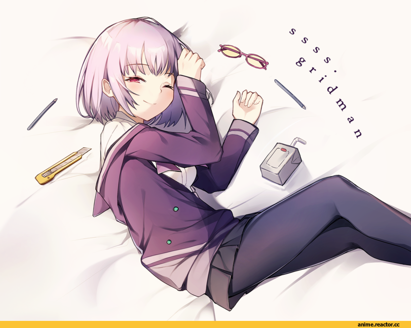 xoaiu, арт девушка, art, Anime Art, artist, SSSS.Gridman, Shinjou Akane, Anime