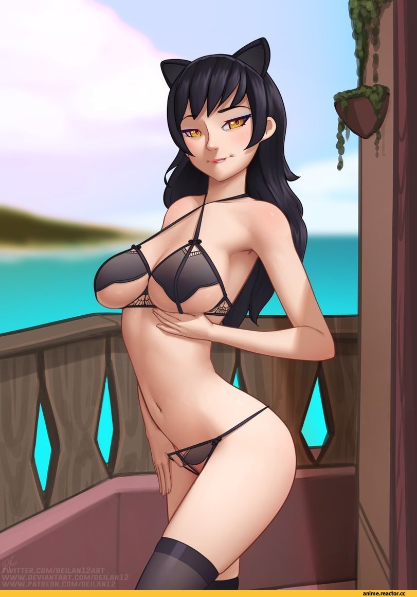 Deilan12, artist, art девушка, art, Blake Belladonna, RWBY, Anime Ero, Anime Ero Pantsu, Anime