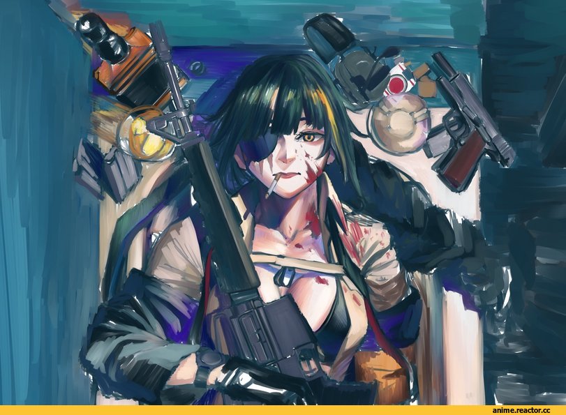 art барышня, art, artist, U2D, M16A1 (Girls Frontline), Girls Frontline, Anime