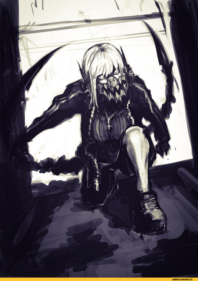 Каляки-Маляки, фэндомы, нарисовал сам, girl, монохром, art барышня, art, Anime