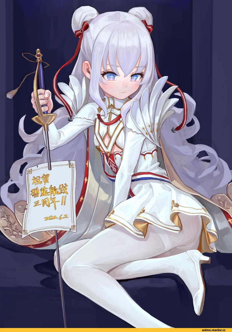 FKEY, Anime Art, artist, арт барышня, art, Игры, Le Malin (Azur Lane), Azur Lane, Anime