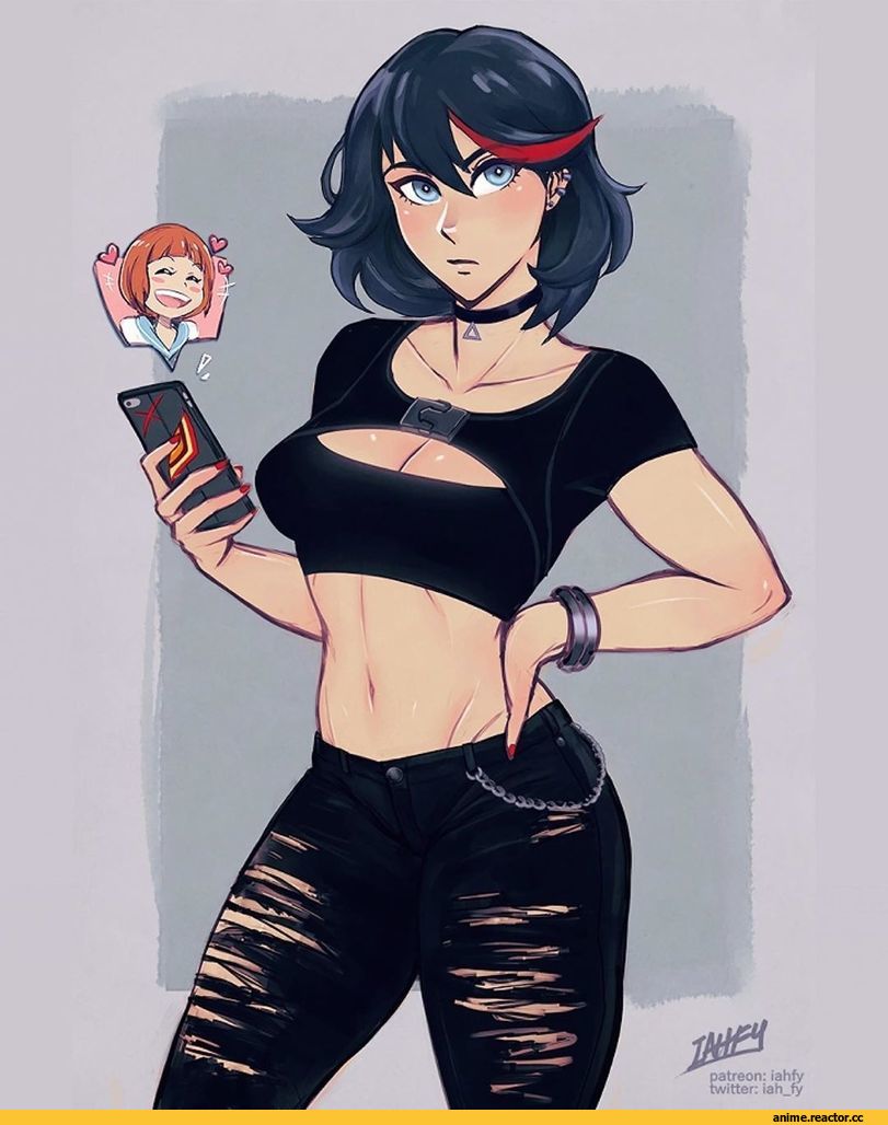 IAHFY, artist, арт, арт барышня, Kill la Kill, Matoi Ryuuko, Mankanshoku Mako, Anime