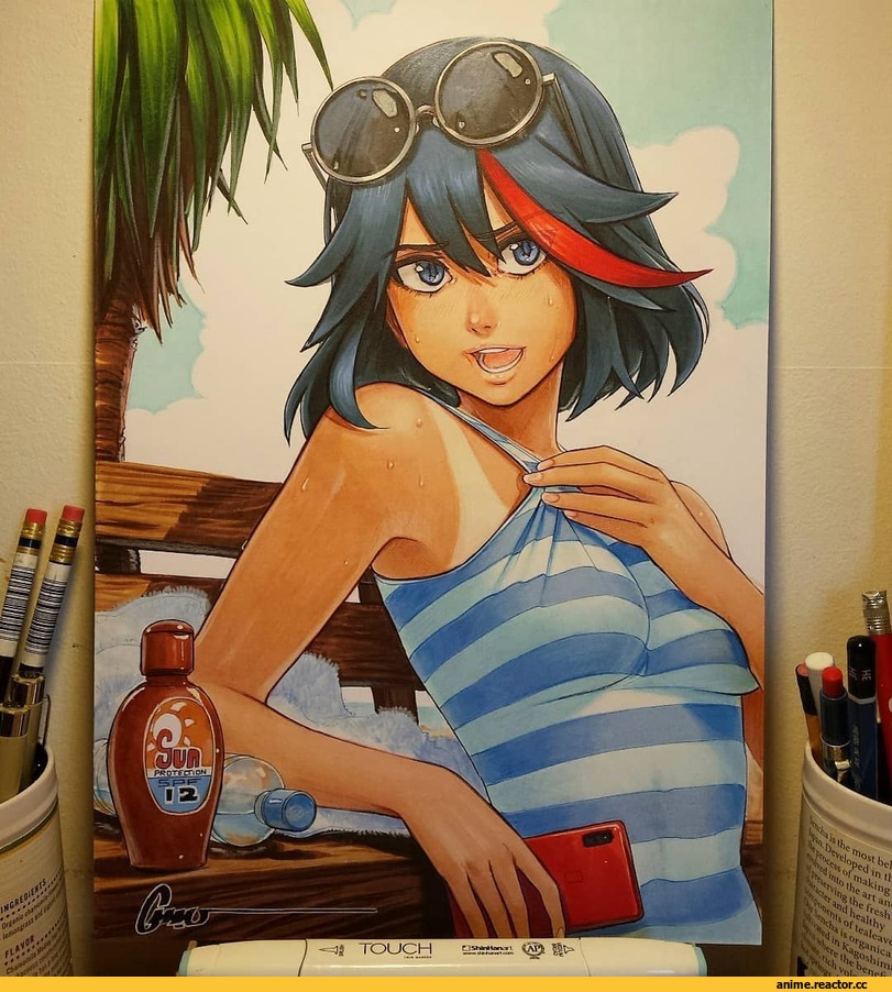 Ryuuko Matoi, Kill la Kill, Omar Dogan, artist, art барышня, art, Anime