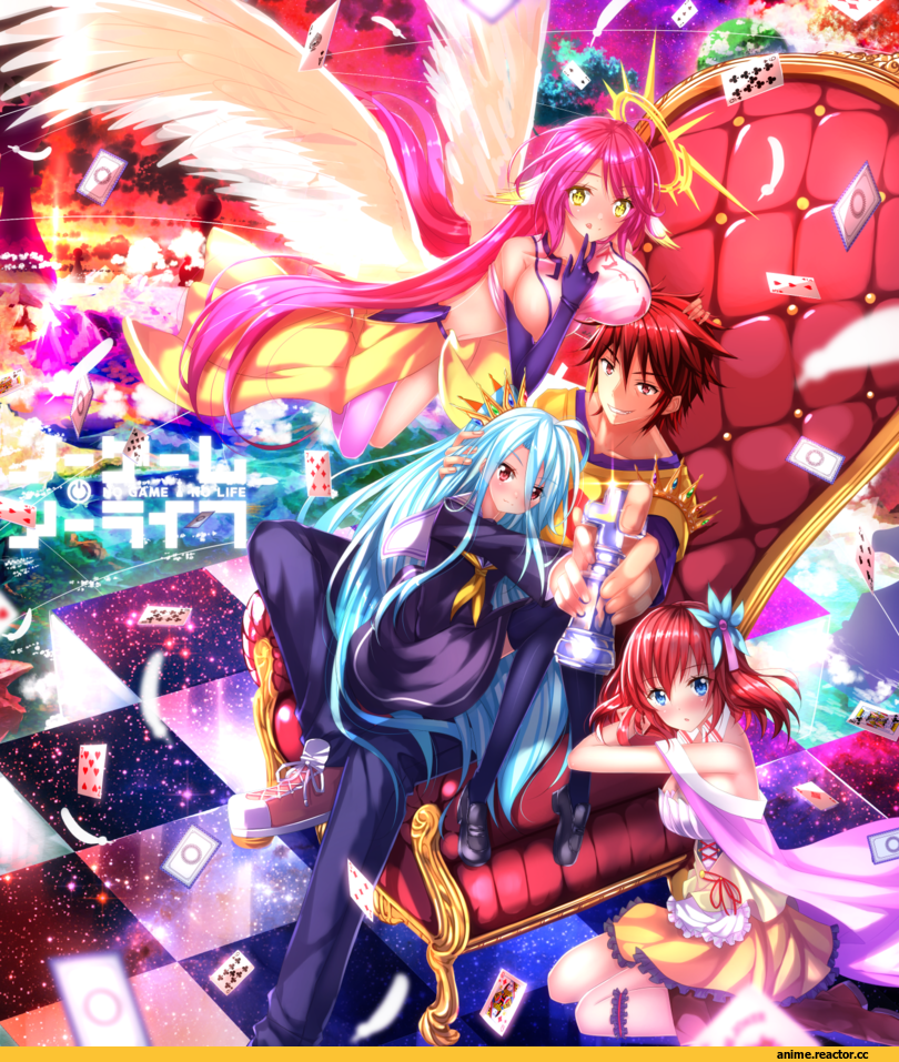 No Game No Life, Swordsouls, Shiro (NGNL), Sora (NGNL), Stephanie Dola, Jibril, Anime