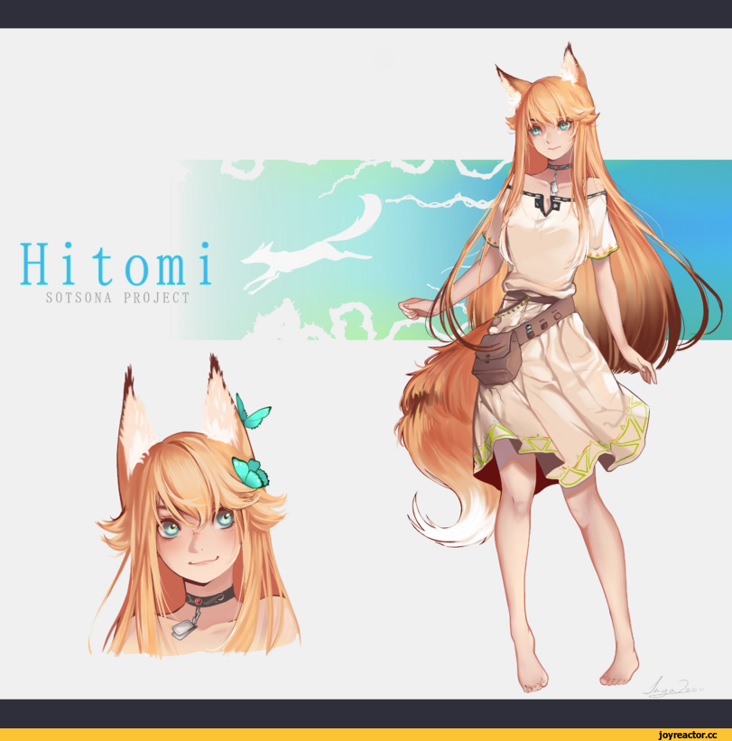 Anime Art, Anime Original, concept art, Kitsune, visual novel, art, девушка art, Ru VN, Sotsona, Игры, Anime, artist, Animal Ears, Визуальные новеллы, фэндомы, anime artist, vn art