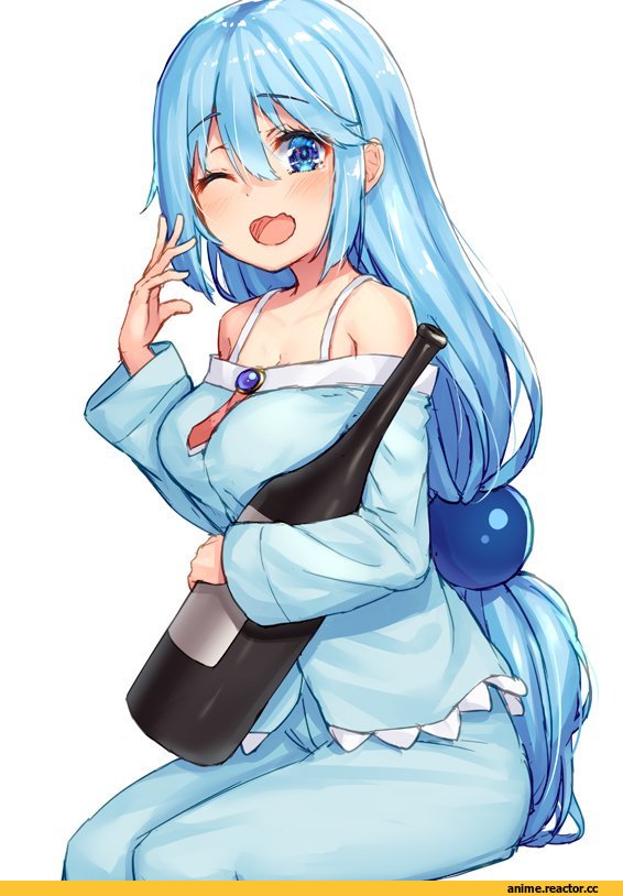 Aqua (KonoSuba), KonoSuba, pensuke, Anime