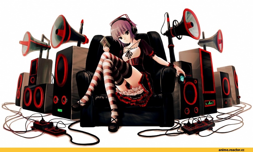 art, наушники, Anime