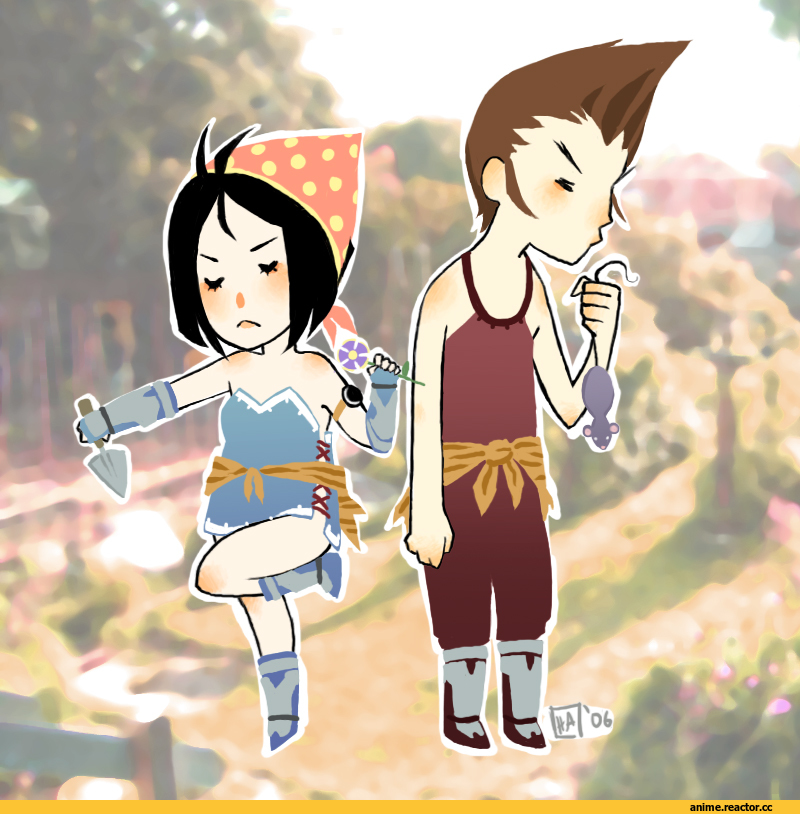 Suikoden, Akagi and Mizuki, art, Игры, песочница, удалённое, Anime