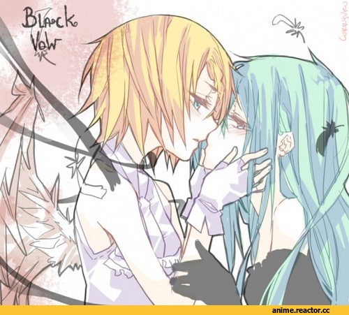 art, Vocaloid, Hatsune Miku, рин, юри, песочница, Kagamine Rin, Anime
