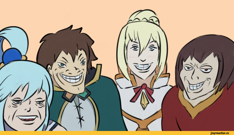 Me and the boys, Каляки-Маляки, фэндомы, #Anime, Aqua (KonoSuba), KonoSuba, Darkness (KonoSuba), Megumin, Satou Kazuma, Anime