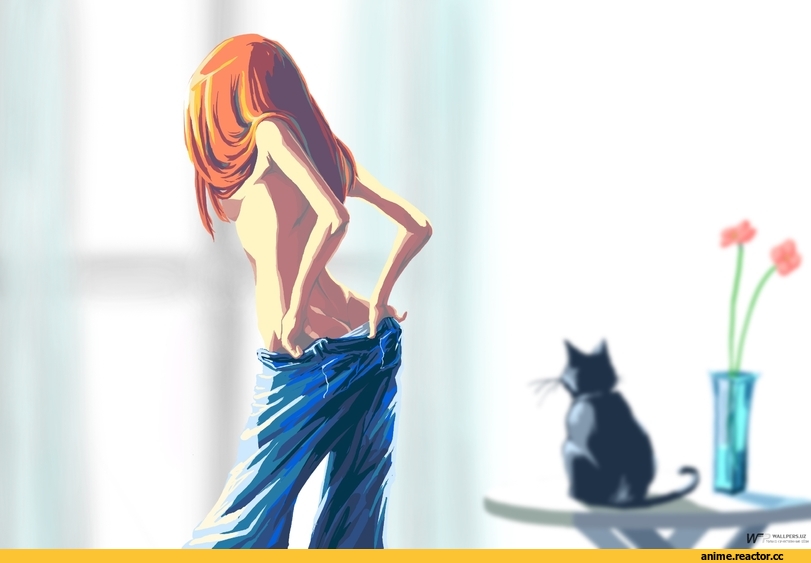 песочница, девушка, art, Anime
