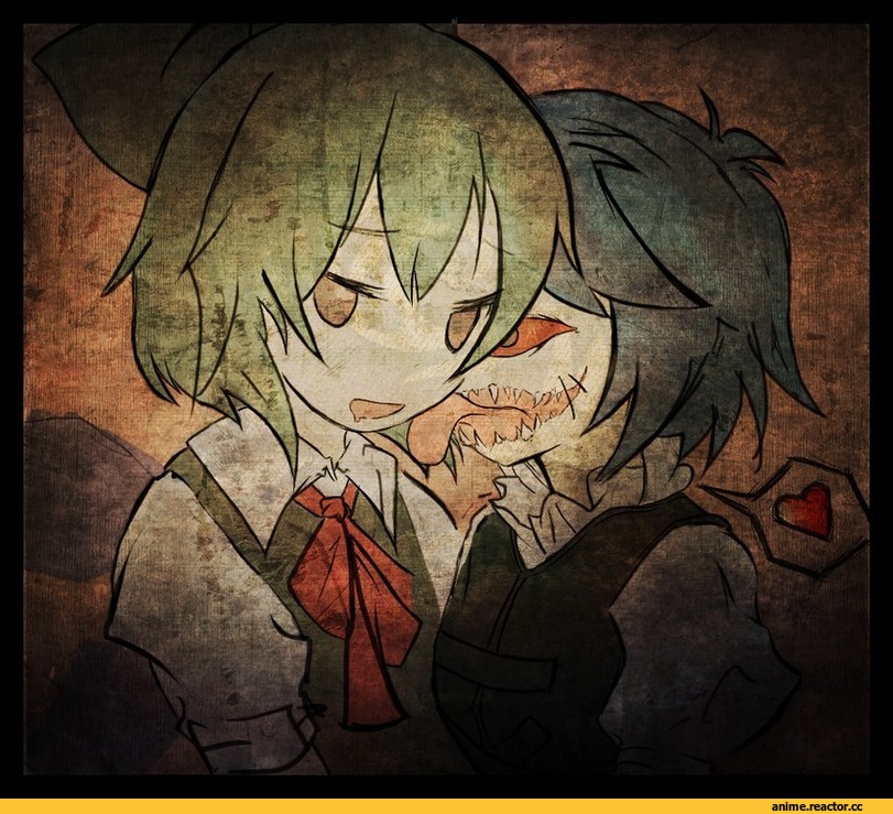 art, личное, Touhou Project, парень, девушка, любовь, Cirno, Anime