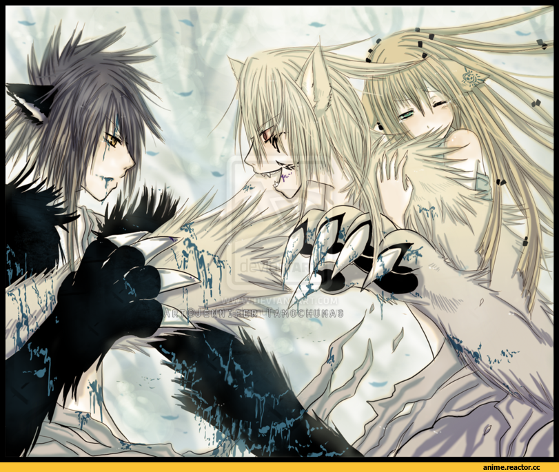 art, werewolves, песочница, удалённое, Anime