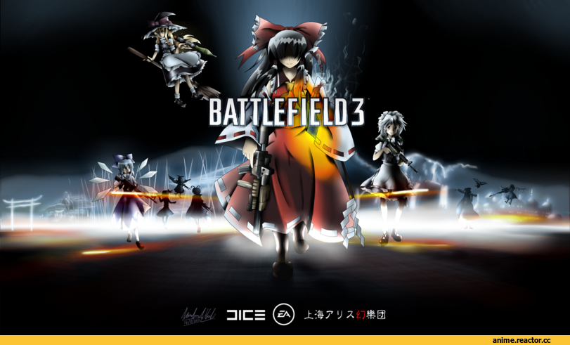 art, Battlefield 3, песочница, Тохо, Anime