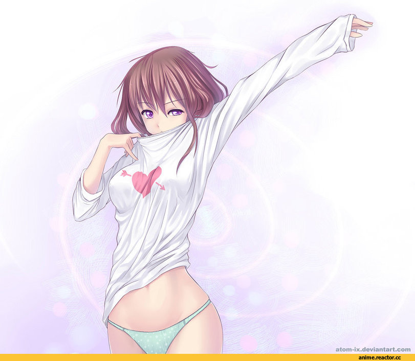 art, Эротика, девушка, трусики, песочница, Anime