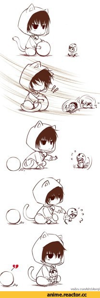 Комиксы, котэ, art, песочница, Anime