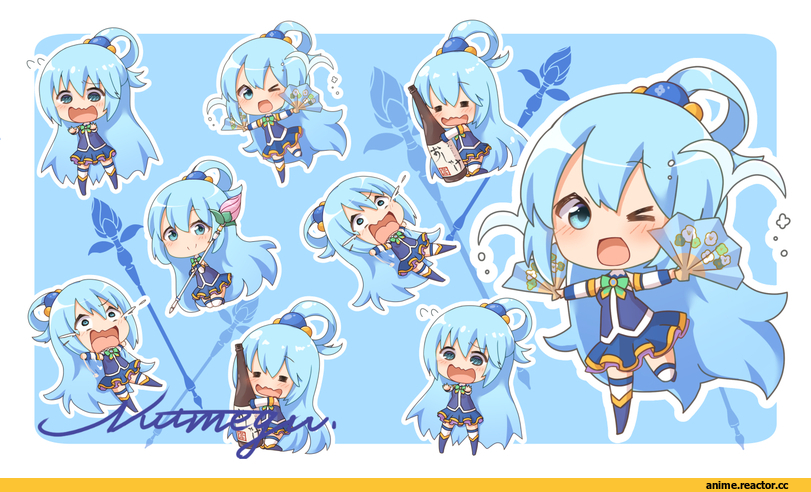 Aqua (KonoSuba), KonoSuba, Afrobull, artist, Anime Ero Ass, Anime Ero, Anime Adult Wet, Anime