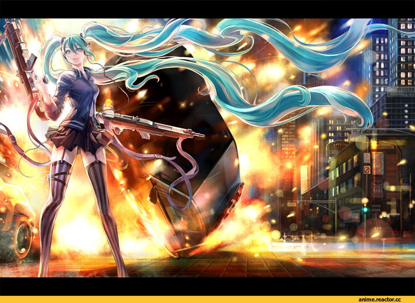 art, Vocaloid, Hatsune Miku, продолжение в комментах, Anime