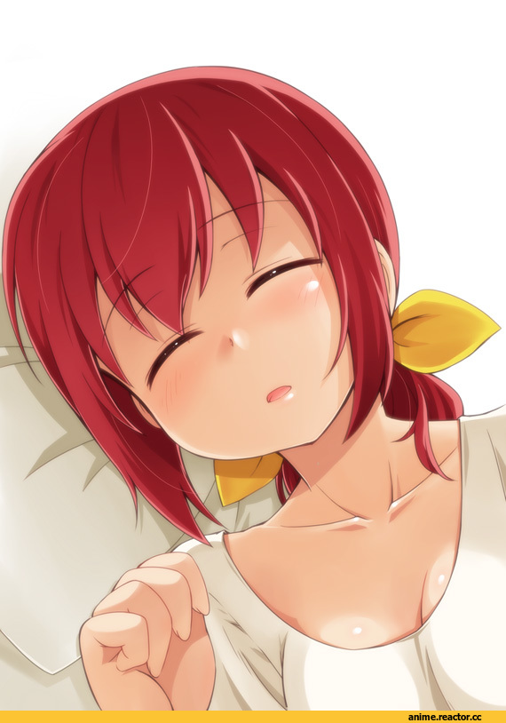 art, девушка, сон, песочница, Anime