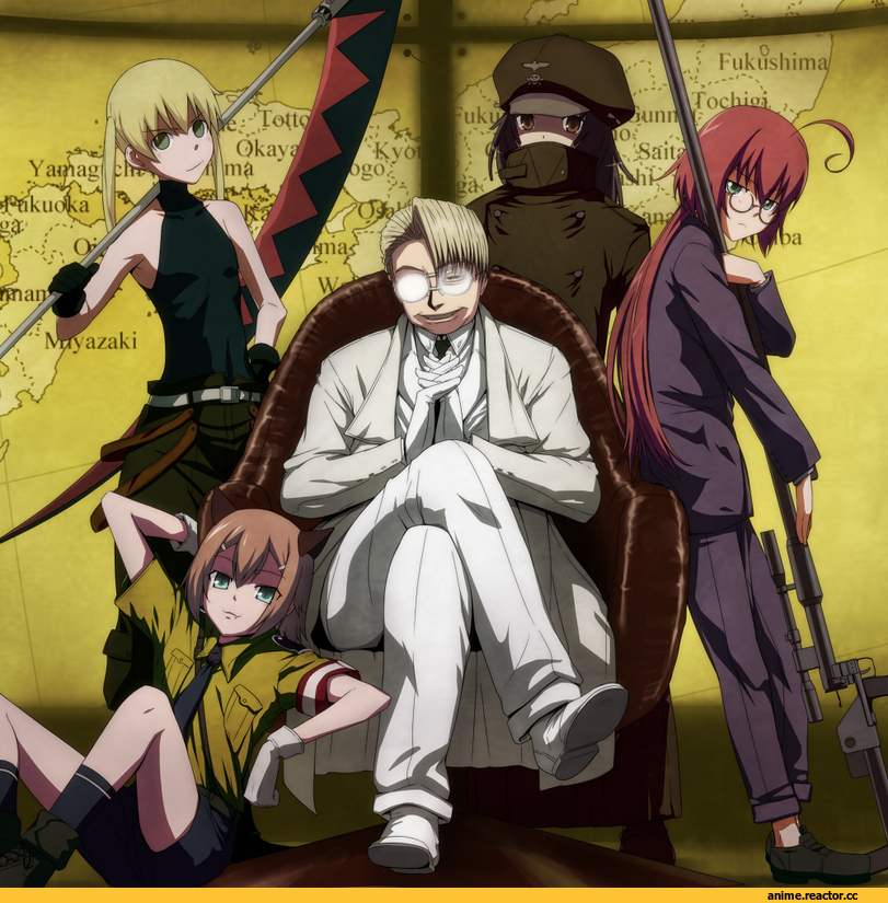 art, Hellsing, Monogatari (Series), Soul Eater, Darker than Black, Baka to test to shoukanjuu, песочница, Maka Albarn, Soul Evans, Anime