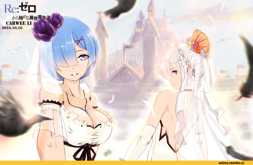 Re Zero Kara Hajimeru Isekai Seikatsu, Emilia (re zero), Rem (re zero), shangshan huiliyi, Anime