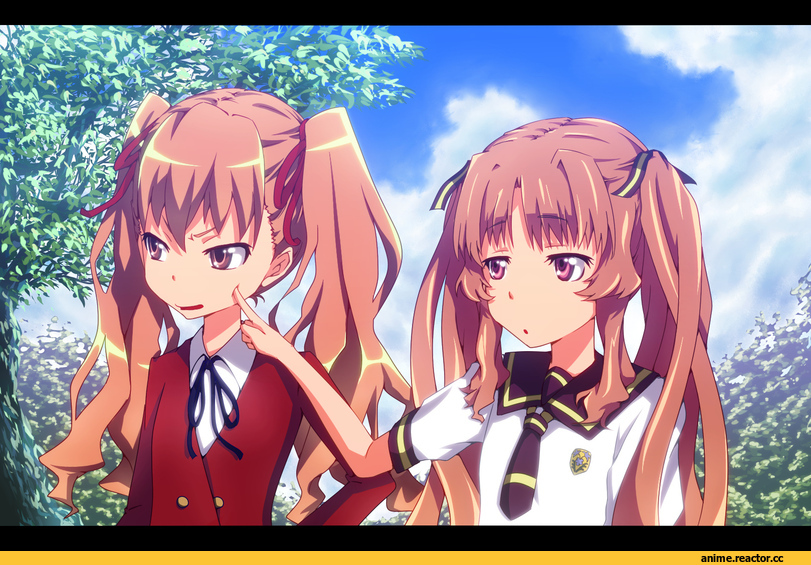 art, кроссовер, Тайга Айсака, Ямано Рэмон, эротичные няшки, Anime
