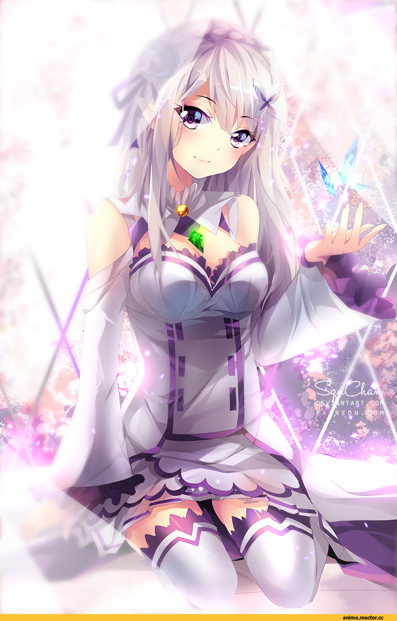 Emilia (re zero), Re Zero Kara Hajimeru Isekai Seikatsu, squadra, Anime