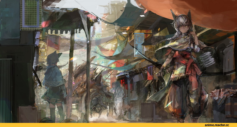 art, город, песочница, удалённое, Anime