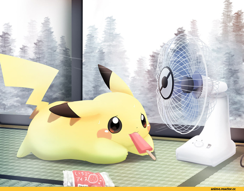 art, Pikachu, песочница, Anime